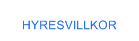 Hyresvillkor